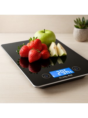 Belirtilmemiş Cam Mutfak Tartısı 5kg/1g LCD