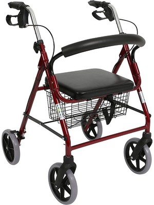 Belirtilmemiş PR-881 Alüminyum Walker Rollator (Tekerlekli Yürüteç)