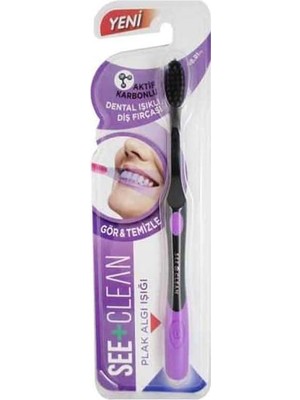 TeknoKapsül See+ Clean Dental Işıklı Diş Fırçası Mor