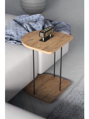 Belirtilmemiş Hnd Tekerlekli Oval Sehpa Çam