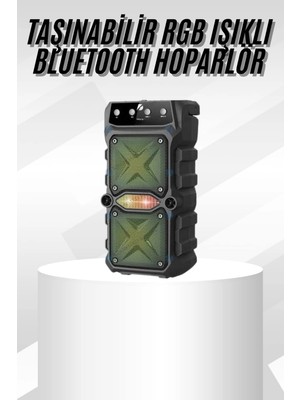 Astraltech Çift Çıkışlı Güçlü Bataryalı Kablosuz Yüksek Ses Kaliteli Bluetooth Hoparlör