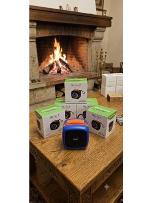 TeknoKapsül Bluetooth Hoparlör, Rgb LED Işıklı, Telefon Standlı, USB Flash Bellek ve Aux Destekli, Taşınabilir Speaker A Kalite 4 Ayrı Renk Seçenekli Şarjlı Bluetooth Speaker (Haki)