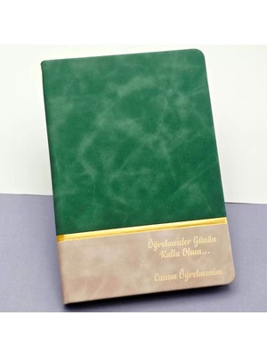 Nuvigo Öğretmenler Günü Hediyesi Yeşil Defter