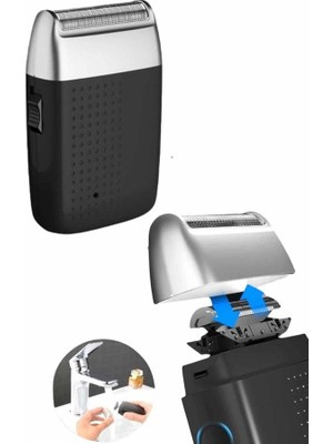 Astraltech Taşınabilir Şarjlı Kablosuz Mini Tıraş Makinesi Sinek Kaydı Tıraş