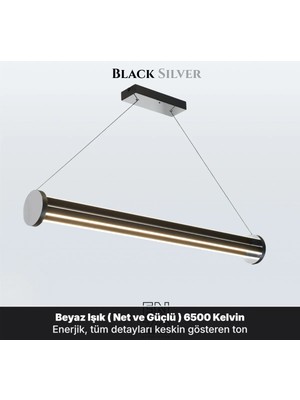 Enzo Light Arya 3'lü Lineer Sarkıt Avize - Kumandalı Dim Edilebilir - Aşağı & Yukarı Işık