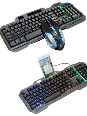 Astraltech Rgb Işıklı Gaming Oyuncu Klavye Q Klavye Mouse Hediyeli