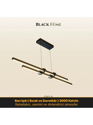 Enzo Light Cosmo 2 Lineer LED Sarkıt Avize – Kumandalı Dim Edilebilir – Aşağı Işık