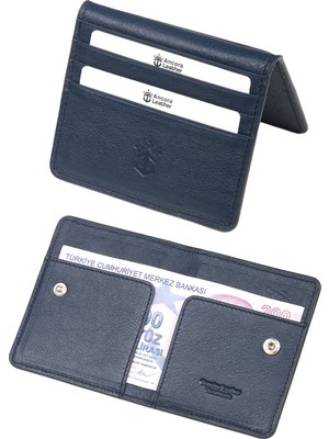Ancora Leather Hakiki Deri Para Bölmeli Çıtçıtlı PORTFÖY-UNISEX-26210