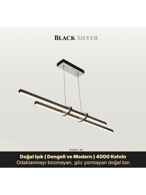 Enzo Light Cosmo 2 Lineer LED Sarkıt Avize – Kumandalı Dim Edilebilir – Aşağı Işık