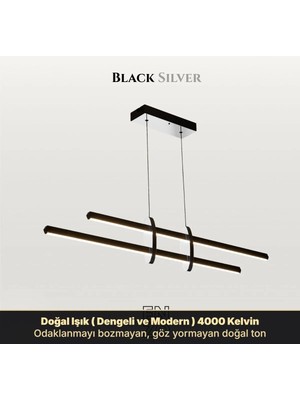 Enzo Light Halo Lineer LED Sarkıt Avize – Kumandalı Dim Edilebilir – Yukarı & Aşağı Işık
