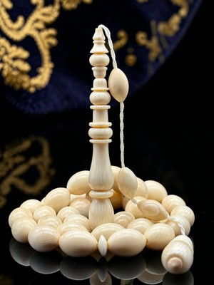 Sabır Taneleri Koleksiyonluk Ivory Tesbih, Fil Dişi Tesbih