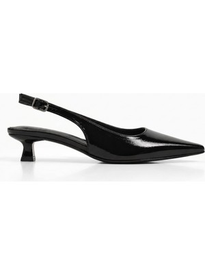 İx Kitten Kadın Sivri Burun Stiletto Kısa Topuklu Ayakabı 4 cm