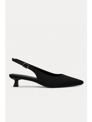 İx Kitten Kadın Sivri Burun Stiletto Kısa Topuklu Ayakabı 4 cm