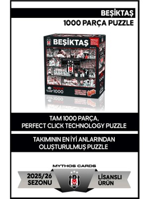 Lisanslı Beşiktaş Yeni Sezon 1000 Parça Puzzle Takım