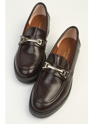 Benetton Kahve Parlak Kadın Loafer PC-54169