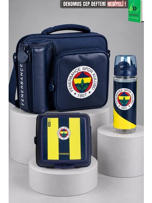 Lisanslı Fenerbahçe Navy Legacy Collection Beslenme Çantası,beslenme KABI,500 ml Matara Seti