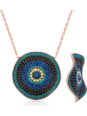 Inure Jewelry Gümüş Nazar Bayan Kolye