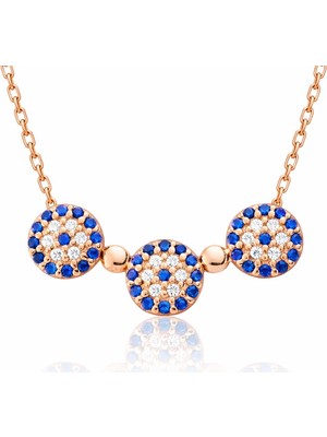 Inure Jewelry Gümüş Nazarlı Bayan Kolye