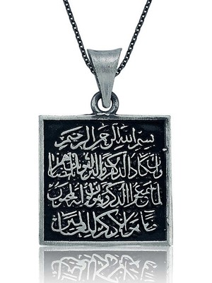 Inure Jewelry Gümüş Nazar Duası Bayan Kolye