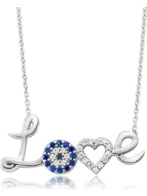 Inure Jewelry Gümüş Love Bayan Kolye