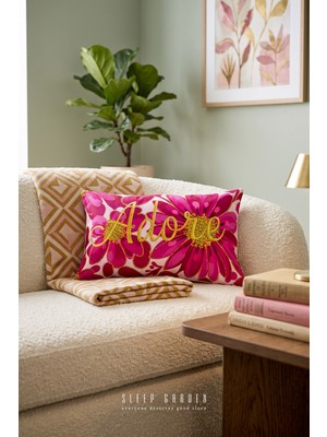 Sleep Garden Adore Tasarım Dekoratif Kırlent Kılıfı | Modern Ev Dekoru 30X50