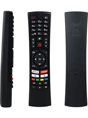 Omrs Store Hey Küçük Kalıp Vestel Netflix Youtube Tuşlu Yazısız LCD LED Tv Kumanda (RC4390-30100824)