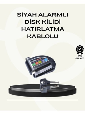 Astraltech Çift Modlu 110DB Alarmlı Disk Kilidi Suya Dayanıklı