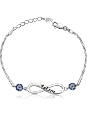 Inure Jewelry Gümüş Sonsuzluk Aşkım Bayan Bileklik