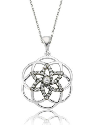 Inure Jewelry Gümüş Yıldız Yaşam Çiçeği Bayan Kolye