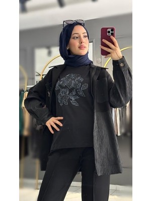 Missemramiss Floral Nakışlı Tshir