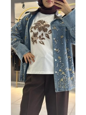 Missemramiss Floral Nakışlı Tshir