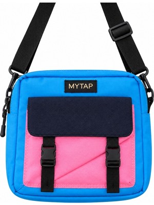 Nirvana Unisex Ayarlanabilir Askılı Omuz Çantası Mavi Pembe