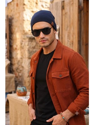 Ritagarcia Unisex Etiket Detaylı Pamuklu Penye Bere Kışlık Mevsimlik Beanie Bere