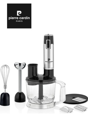 Pierre Cardin El Blender Seti - 1300W, 2L Hazne Kapasitesi, Paslanmaz Çelik Bıçaklar