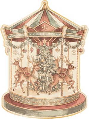 Naturware Carousel Kağıt Amerikan Servis 33,3X45 cm 12'li Paket
