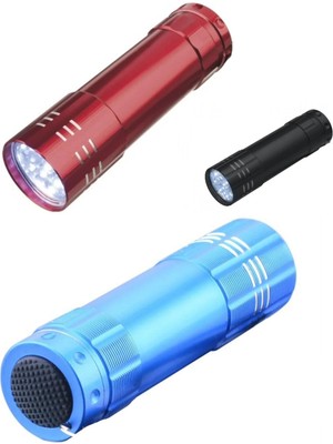 Zenviaa 3 Adet 9 Ledli Metal Mini El Fener Zenviaadd
