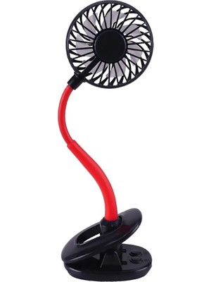 TKÇ Portatif Işıklı Mini Klipsli Fan