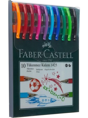Faber-Castell Faber Castel 1425 Ailesi Tükenmez Kalem 10'Lu Set
