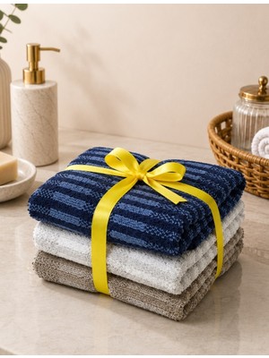 Özdilek -Striscia 3 Lü Set- Premium El ve Yüz Havlusu (50X90)