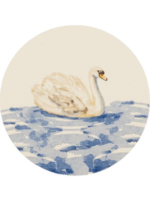 Naturware Swan Kağıt Bardak Altlığı 10 cm 12'li Paket