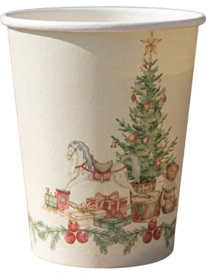 Naturware Xmas Tale Kağıt Bardak 240 ml 12'li Paket