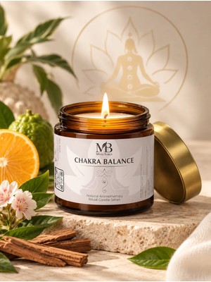 Minia Bahçe Chakra Balance Aromaterapi Soya Mumu - 100 G | Doğal Uçucu Yağlar ile Dengeleyici Mum
