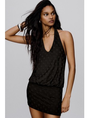 Allbucks Bershka, Puantiye Desenli Mini Elbise ABBRS00022
