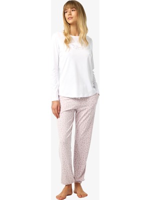 Blackspade Kadın Pijama Takımı 52254 - Beyaz