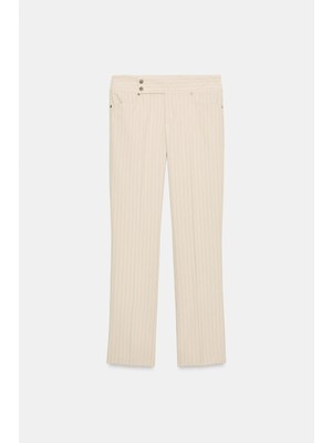 Allbucks Zara, Ince Çizgili Straight Fit Pantolon ABZRA00042