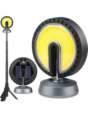 Motto Ticaret Powermaster PM-24564 25 Watt USB - Type-C Girişli Cob Ledli Tek Yönlü 180 Derece Solar Çalışma