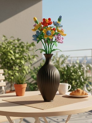 Toynetic 20CM Wisp Modern Dokulu Dekoratif Vazo