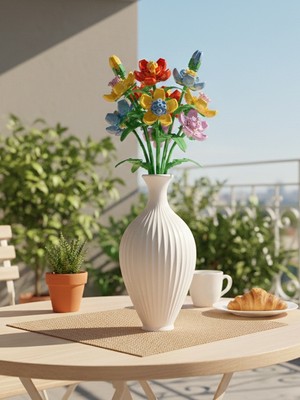 Toynetic 20CM Wisp Modern Dokulu Dekoratif Vazo