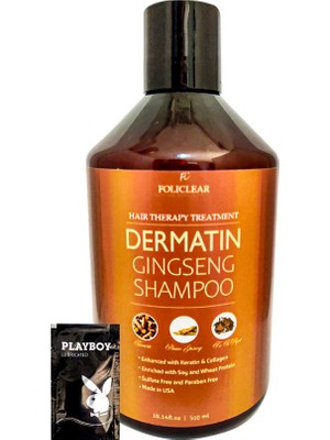 Bezos Dermatin Uzun Güçlü Saç Besleme Ginsengli Özel Bakım Sampuani 500 ml X4 Shampooı + Hediye Jel