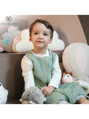Diawoo Cocoon Walker 4 Mevsim Merino Uyku TULUMU,%100 Merino-Org. Pamuk,2-7 Yaş